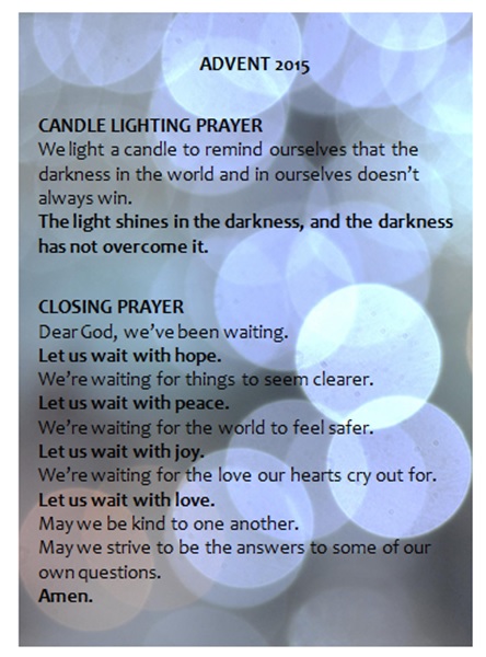 advent prayer