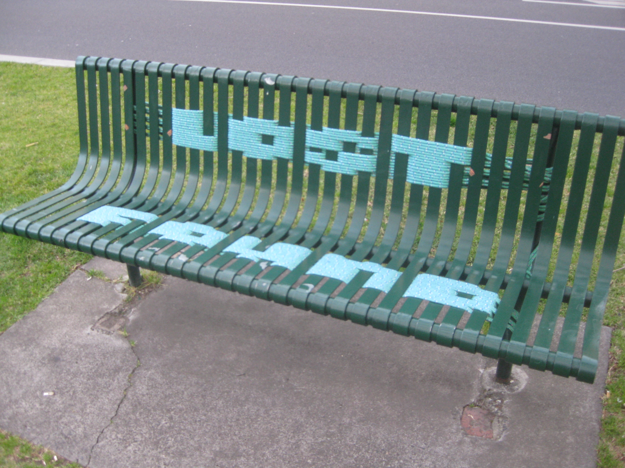 lost and found park bench