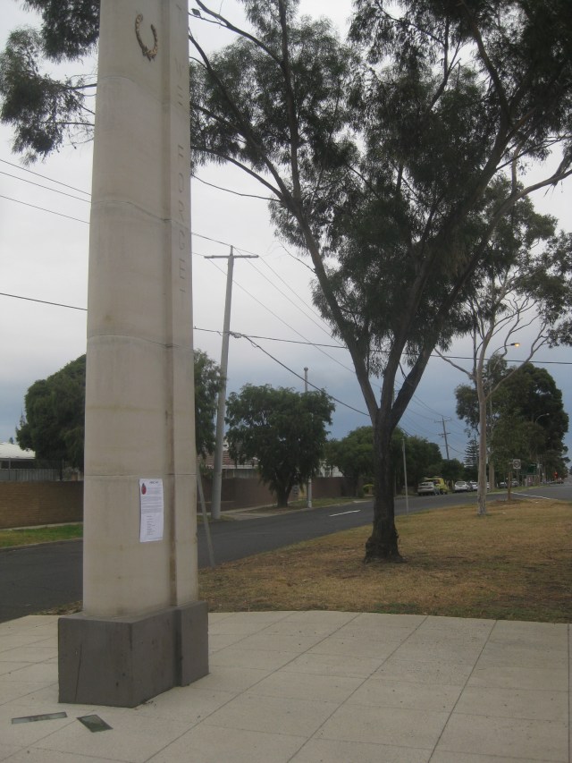 war memorial footscray lest we forget avenue of honour ANZAC Day 2018
