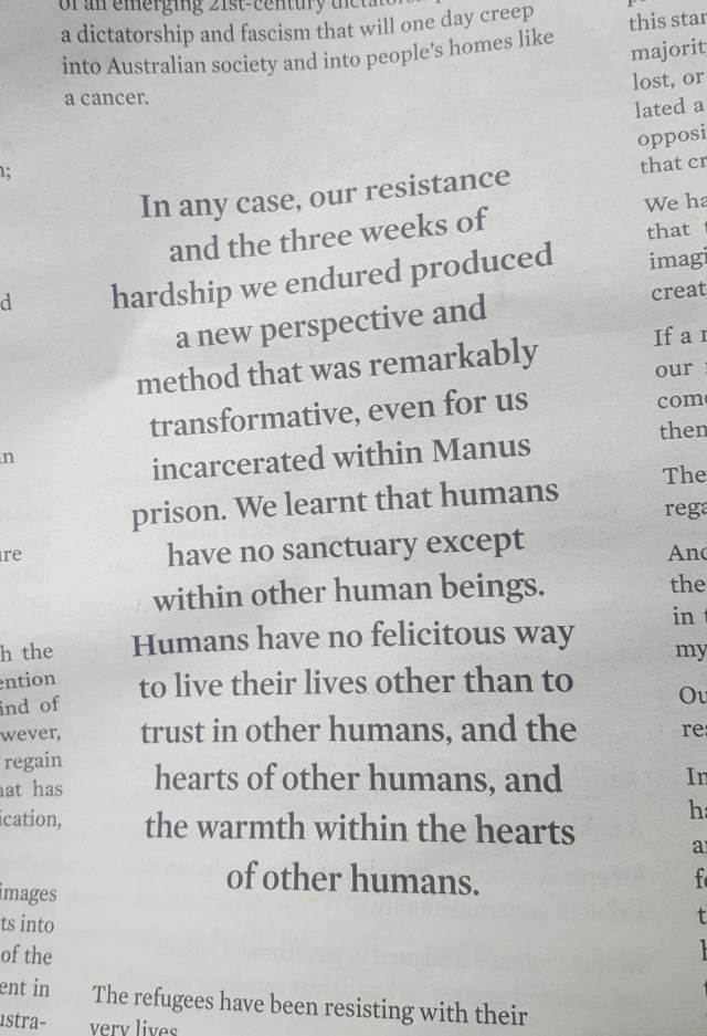 all we don't know exhibition fortyfivedownstairs melbourne August 2018 refugees Nauru files