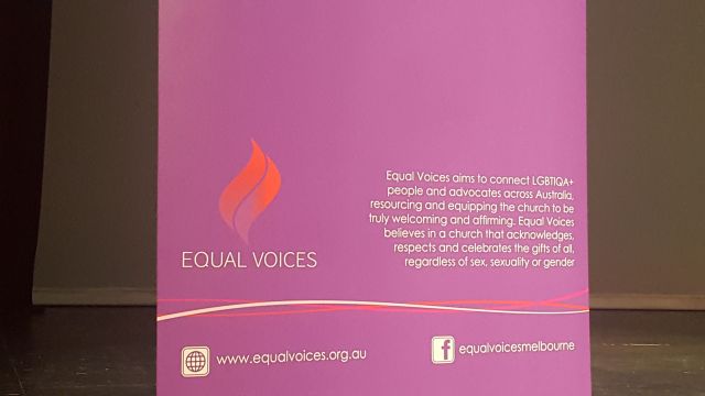 Equal voices Conference Melbourne October 2018 banner