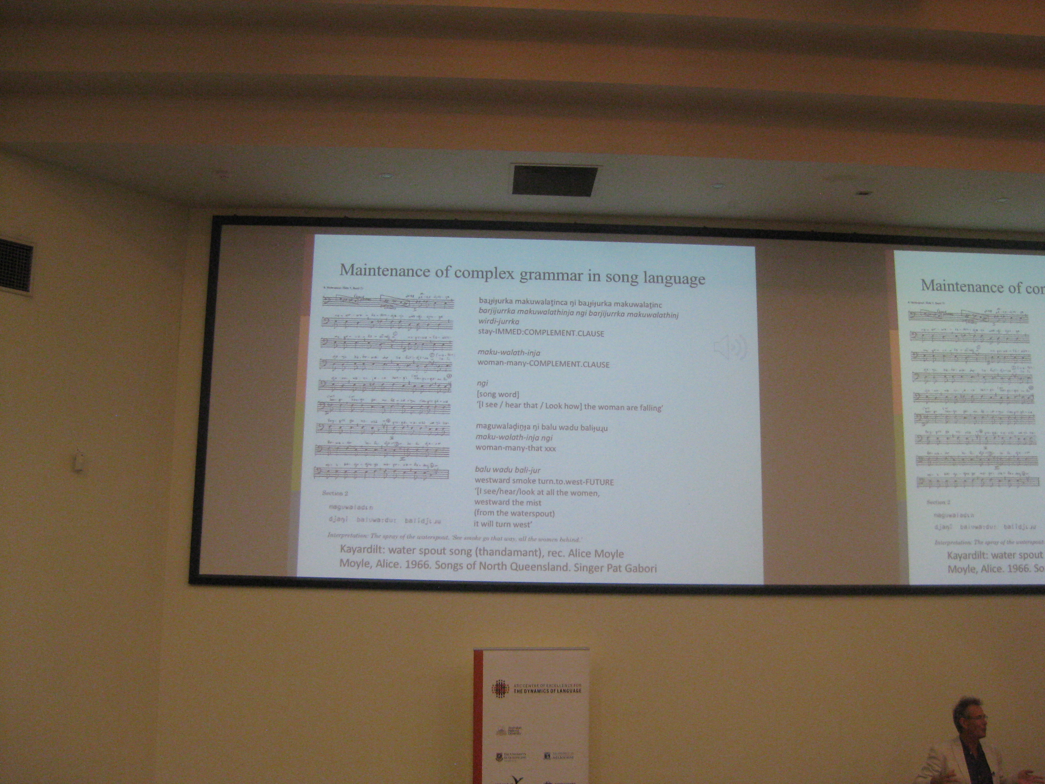 Waving to the other side: language of poetry in indigenous Australian song Nick Evans University of Melbourne 2018 aboriginal maintenance of complex grammar in song language