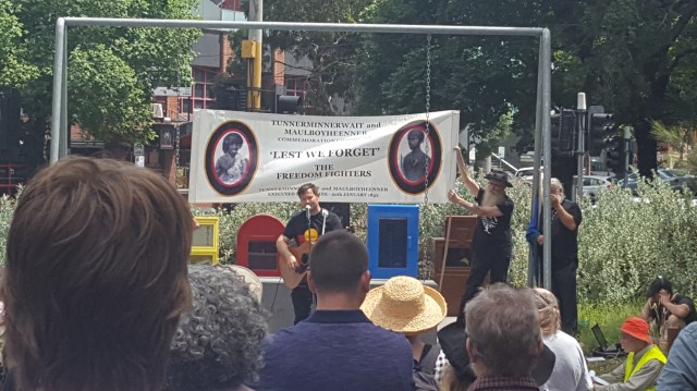 Tunnerminnerwait and Maulboyheener execution of freedom fighters Melbourne monument Australian colonial history First Nations Freedom Fighters day