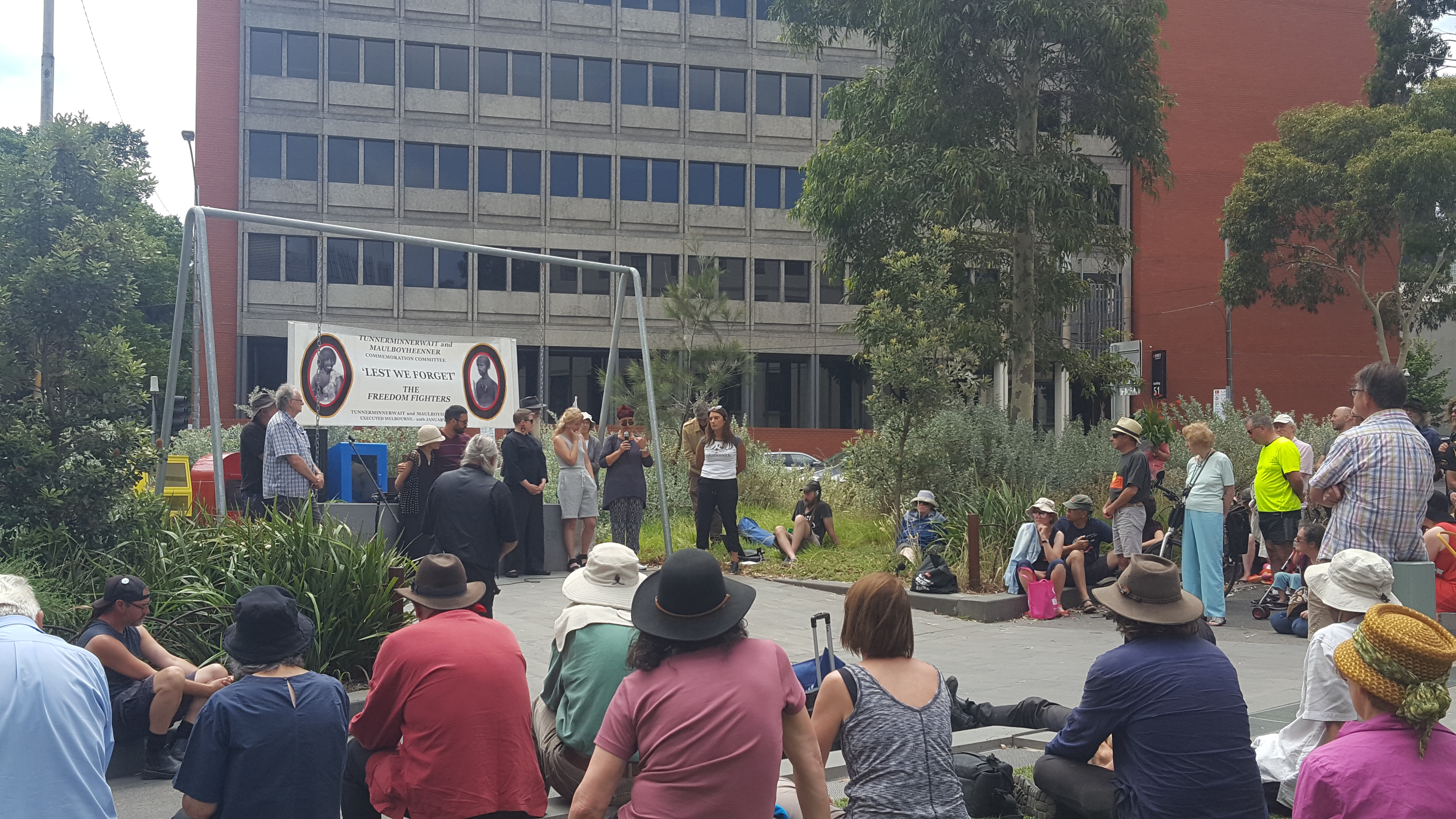 Tunnerminnerwait and Maulboyheener execution of freedom fighters Melbourne monument Australian colonial history First Nations Freedom Fighters day
