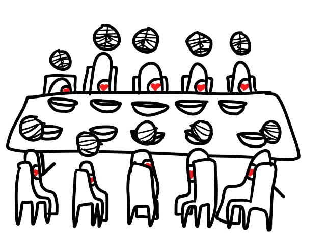 christop table of hospitality