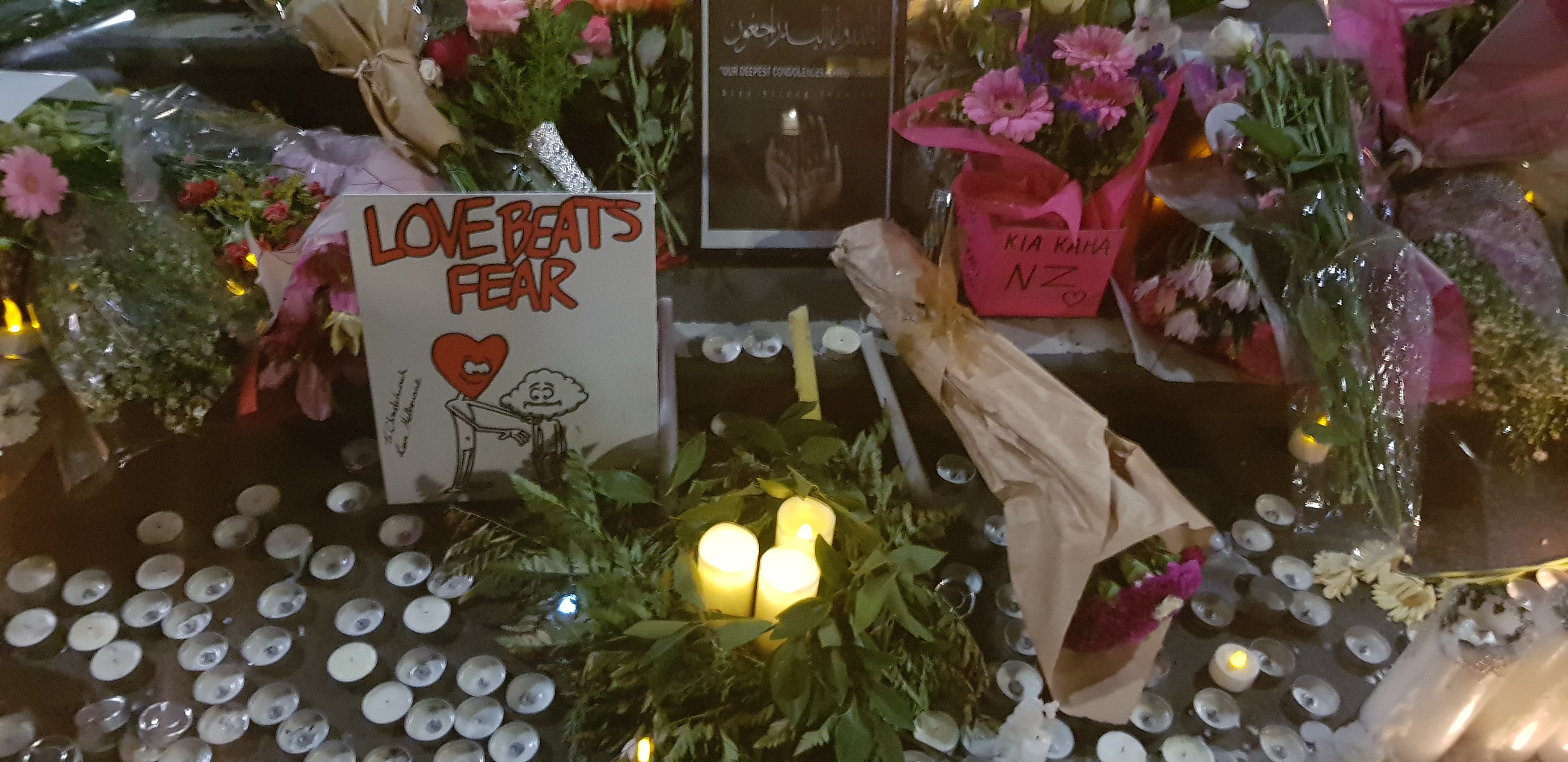 love beats fear melbourne vigil for christchurch