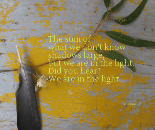 the sum of what we don't know