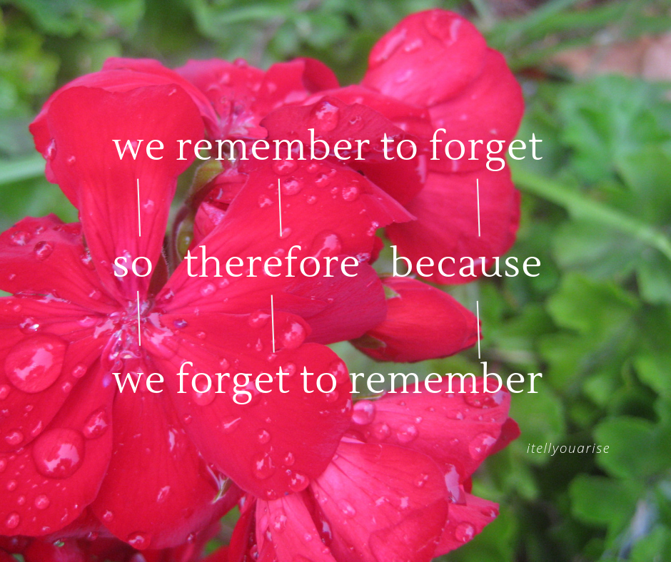 we remember to (1)